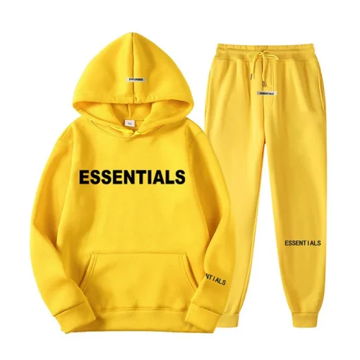 yellow-essentials-spring-hooded-tracksuit